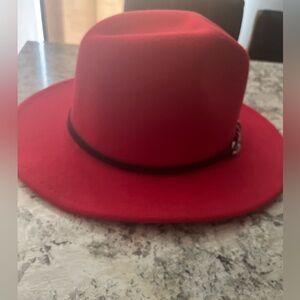 Red fedora Hat